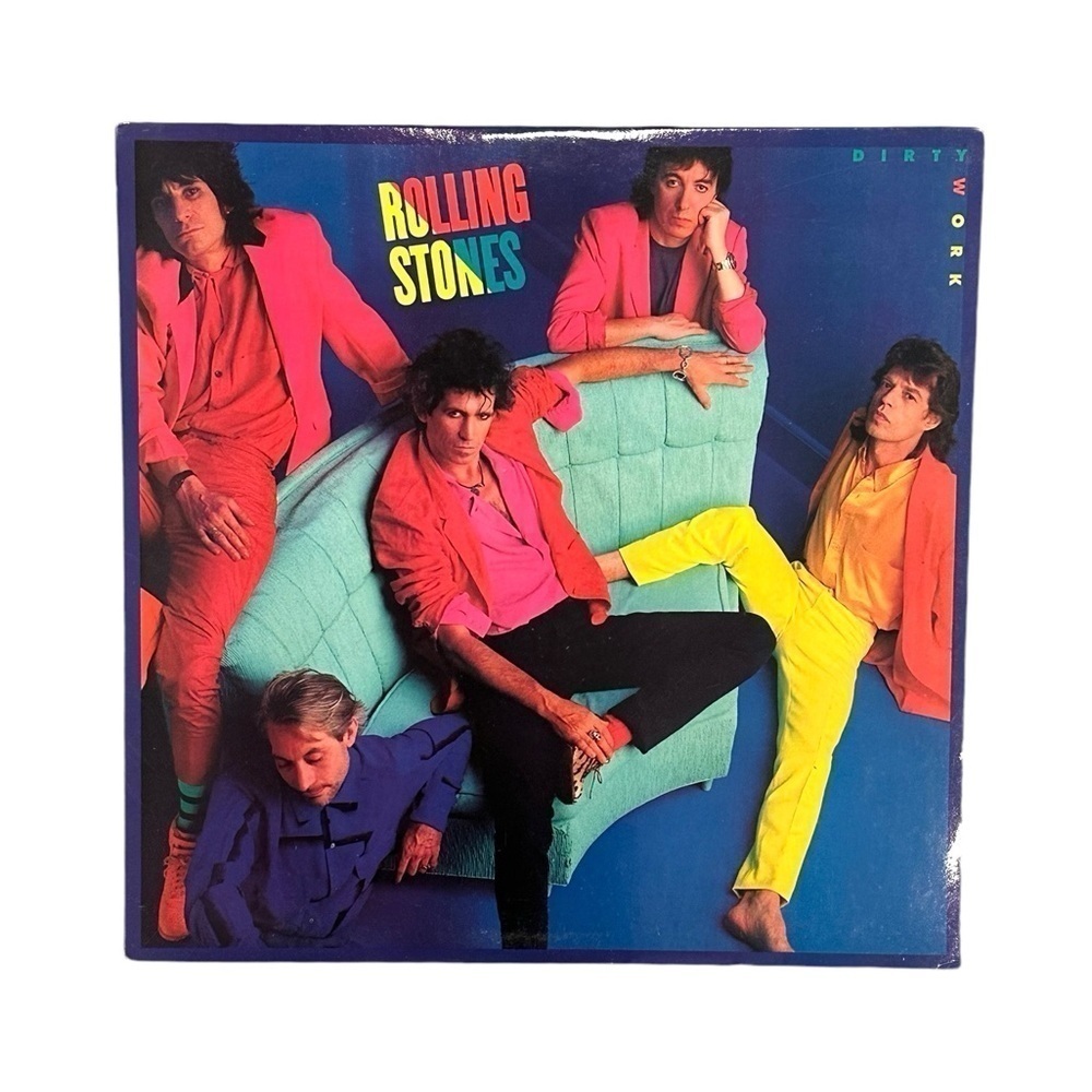 The Rolling Stones - Dirty Work Vinyl LP 1986 Rolling Stones Records